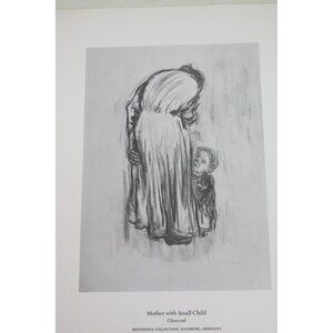 KATHE KOLLWITZ Mother with Small Child Two Head Studies Print 92291 Kaethe